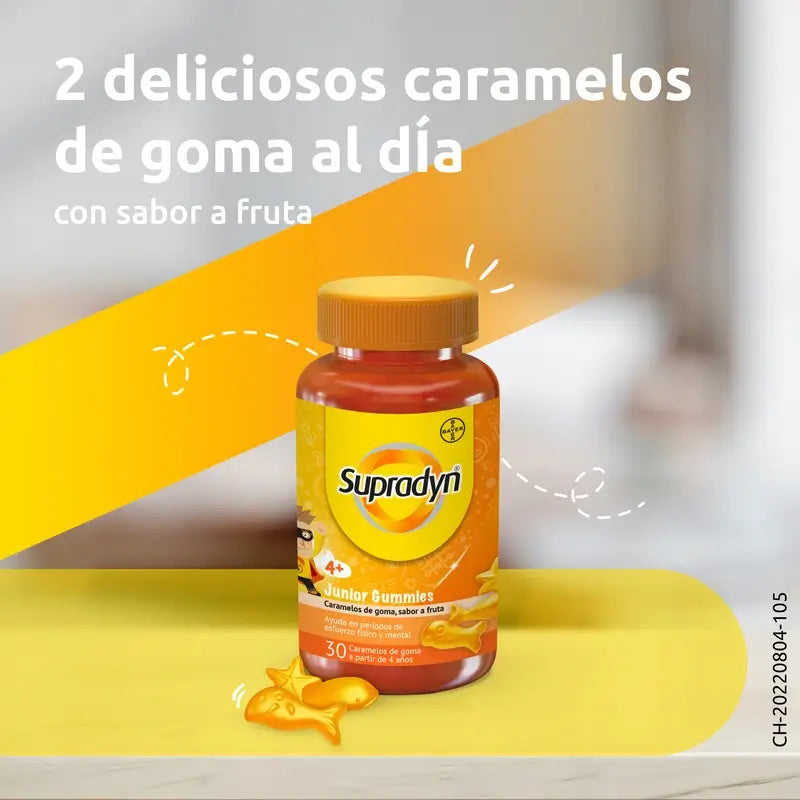 Supradyn Junior Gummies Vitaminas e Energia Crianças, 30 Gummies