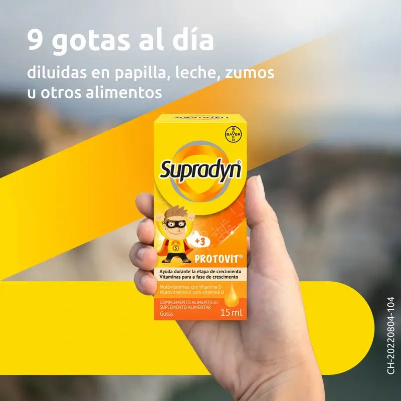 Supradyn Protovit Vitaminas e Minerais para Crianças, 15 ml