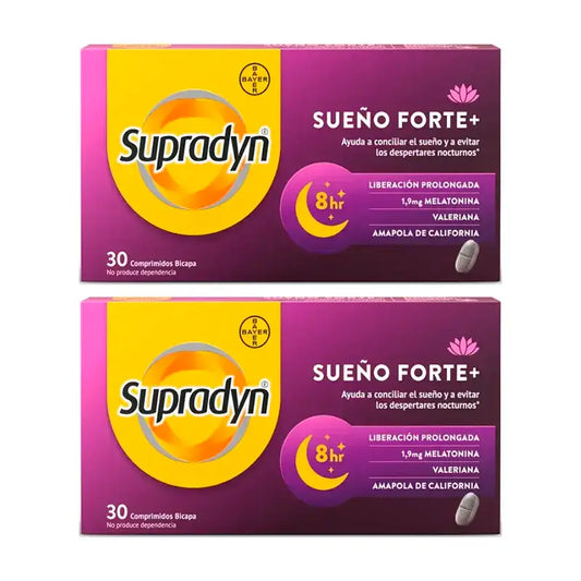 Supradyn Sleep Forte+ Reduz os Despertares Noturnos, Embalagem 2 x 30 Comprimidos