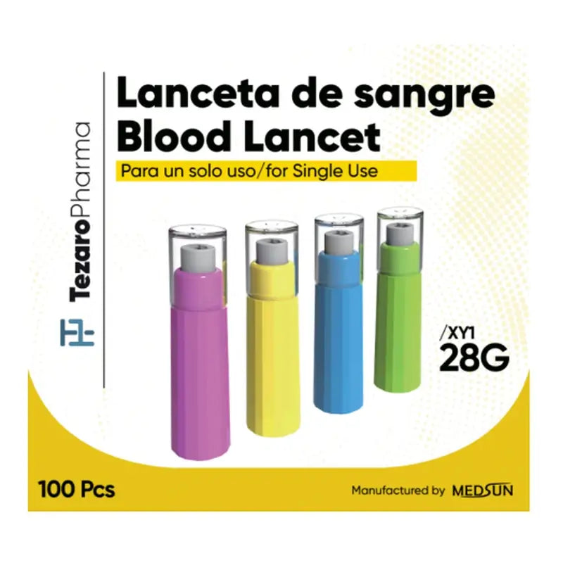 Surgicalmed Tezaro Pharma Lancetas de segurança 28G X 1,8 Mm , 100 pcs.