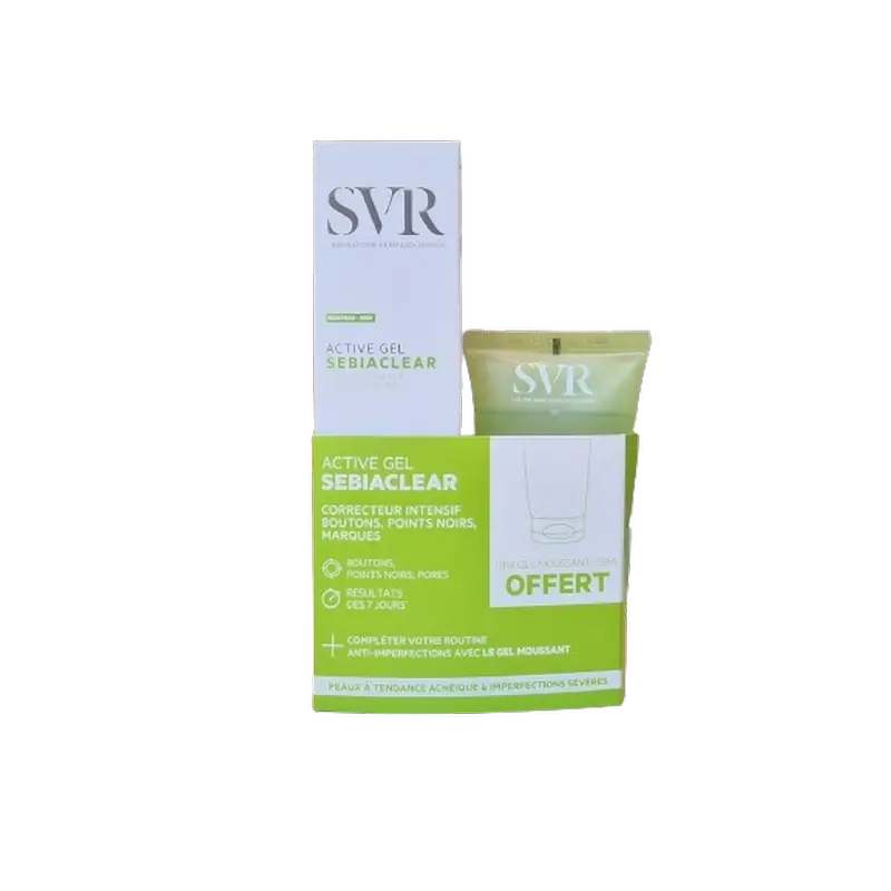 Svr Pack Sebiaclear Gel Ativo 40Ml + Mousse Gel 55Ml