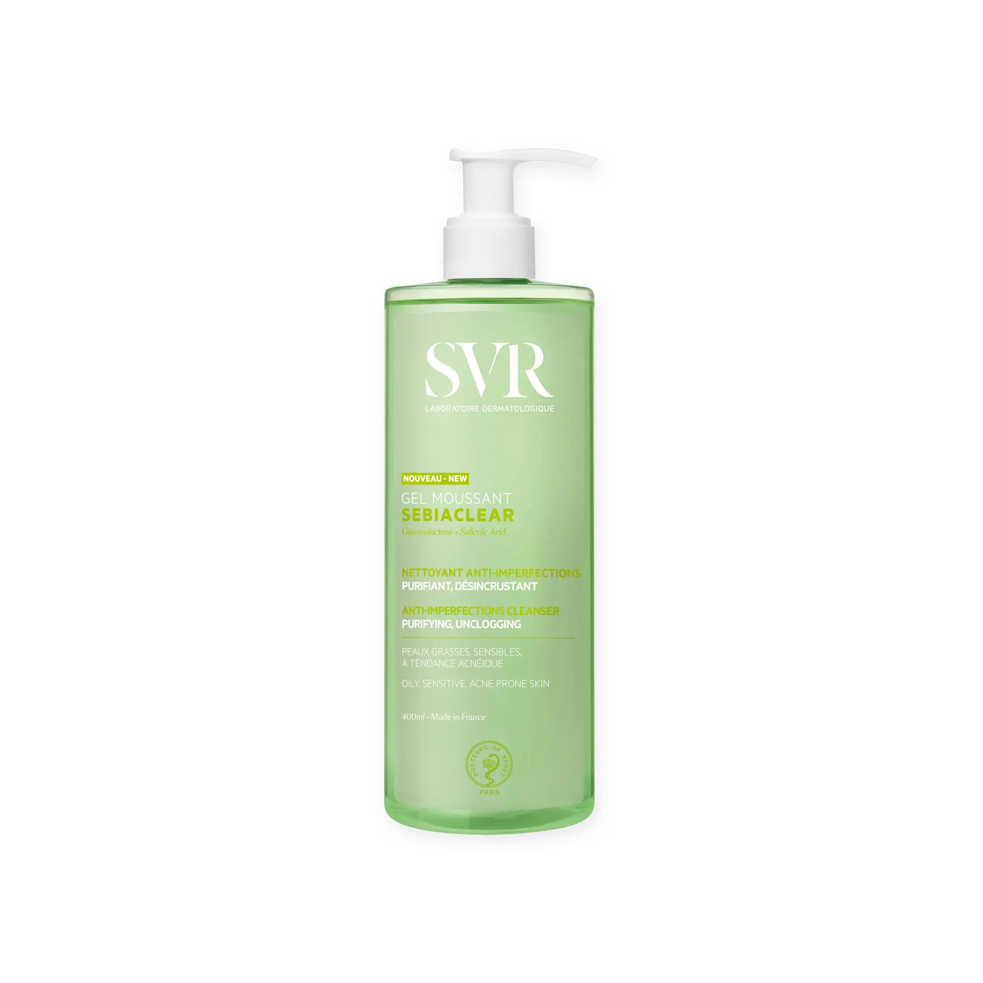 SVR Sebiaclear Gel de Limpeza Pele Mista e Oleosa, 400ml