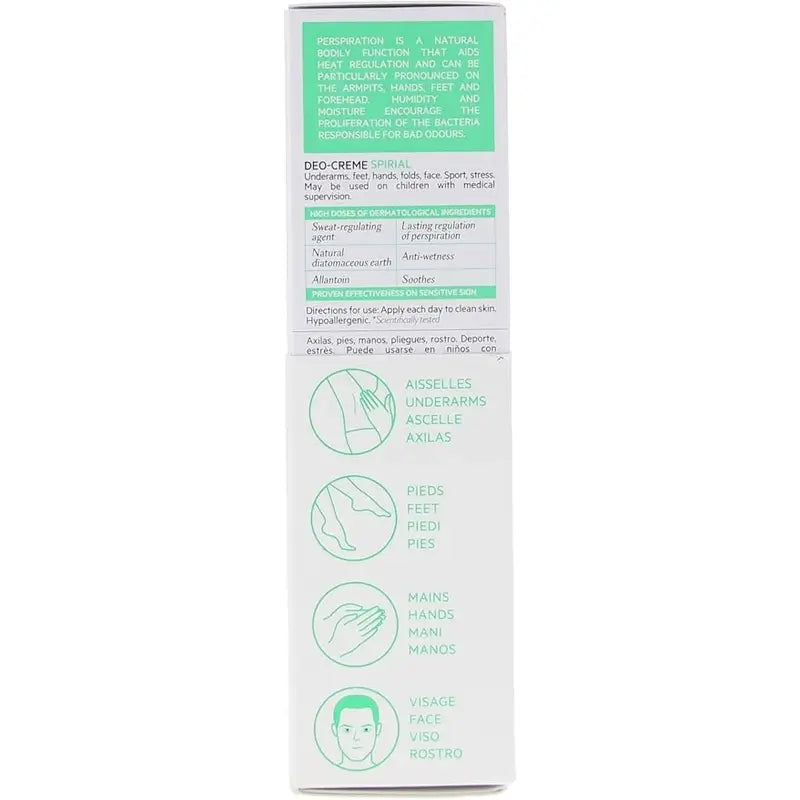 SVR Spirial Duo Deo-Creme Anti-Transpirante 48h, 2x50 ml