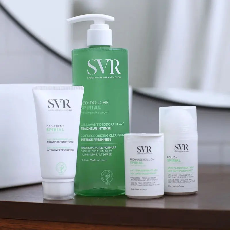 SVR Spirial Desodorizante Antitranspirante Pele Sensível Spray, 2x75 ml
