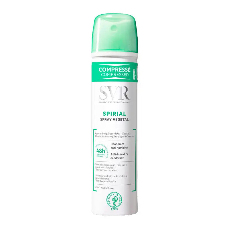 SVR Spirial Vegetal Desodorizante Antitranspirante Spray, 75 ml