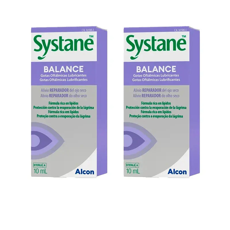 Systane Balance Eye Drops, Embalagem 2 X 10 Ml