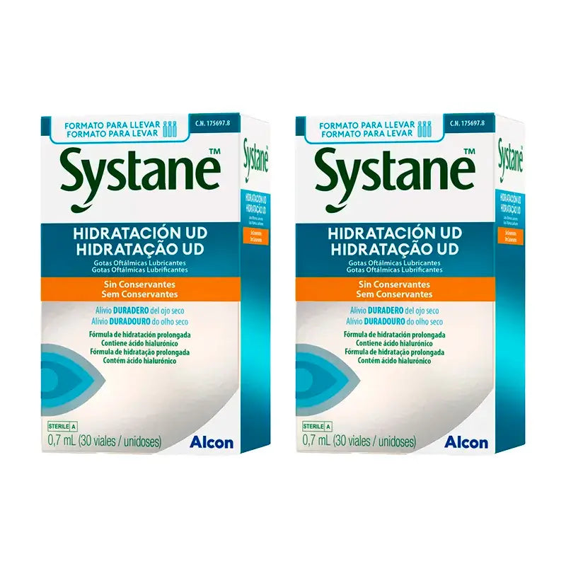 Systane Moisturising You, Embalagem 2 X 30 espirros