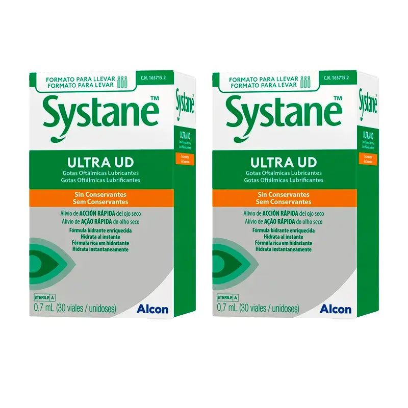 Systane Ultra, Embalagem 2 X 30 Unidades 0,7 Ml