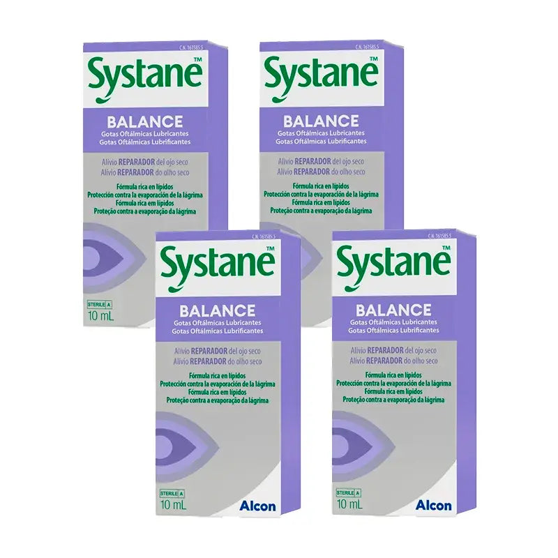 Systane Balance Colírio, Embalagem 4 X 10 Ml