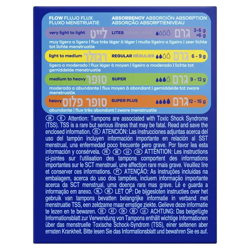 Tampax Compak Lites Tampões com aplicador , 24 unidades