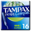 TAMPAX 100% ALGODÃO COMPAK PEROLA PÉROLA SUPER 18 UNIDADES