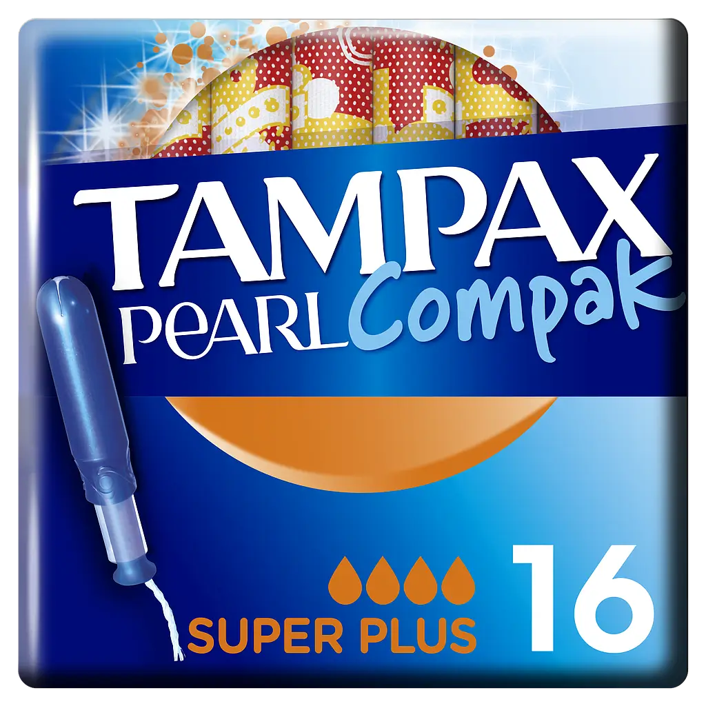 TAMPAX COMPAK PEROLA PÉROLA 100% ALGODÃO TAMPÕES SUPER PLUS