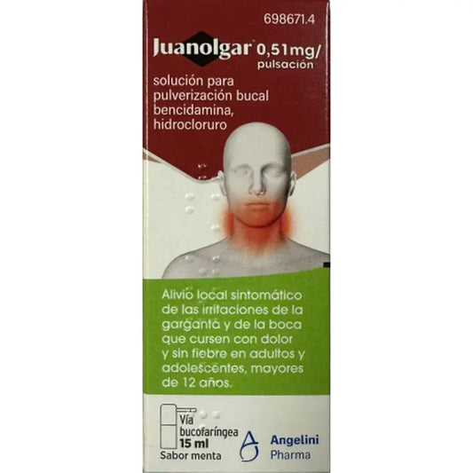 Juanolgar 0,51 Mg/Pulse Solution For Oral Spray, 15ml