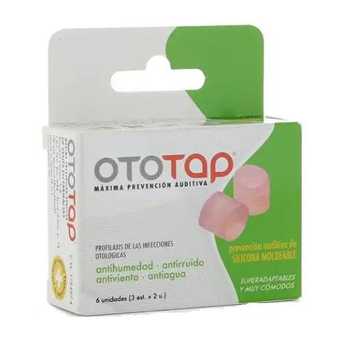 6 UNIDADES DE TAMPÕES DE SILICONE OTOTAP PARA OS OUVIDOS