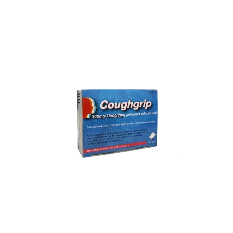 Tecnimede Coughgrip Oral Solution, 10 saquetas para diluir em água. pó
