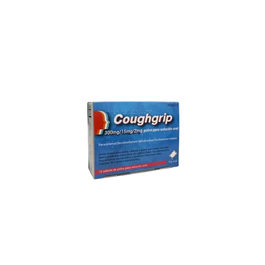 Tecnimede Coughgrip Oral Solution, 10 saquetas para diluir em água. pó