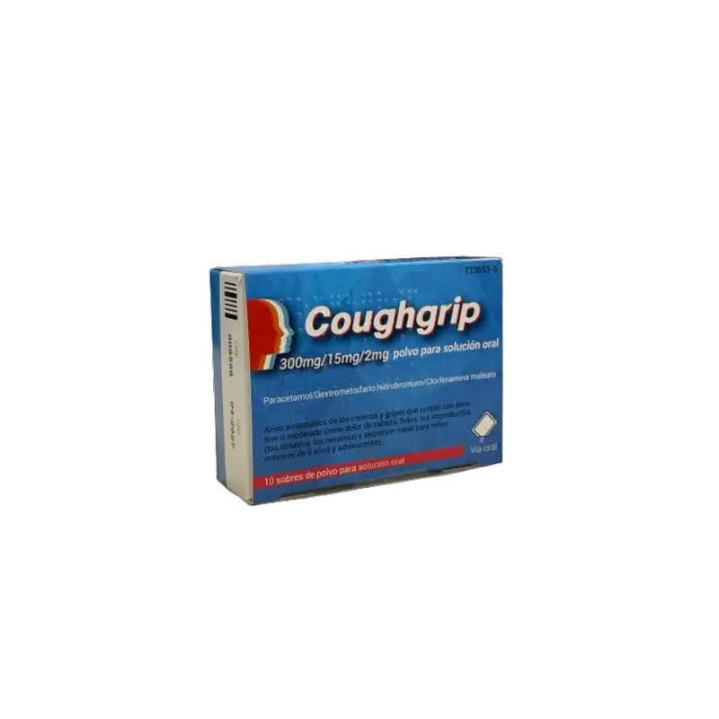 Tecnimede Coughgrip Oral Solution, 10 saquetas de pó