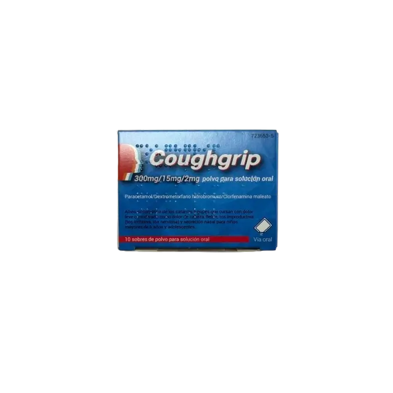 Tecnimede Coughgrip Oral Solution, 10 saquetas de pó