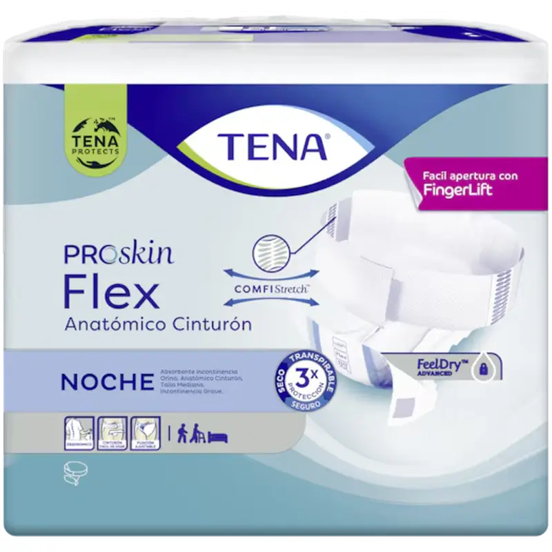 Tena Flex Proskin Plus Medium Night , 80 unidades