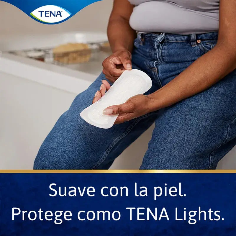 Tena Lights Sensitive Long Liner, 20 unidades.