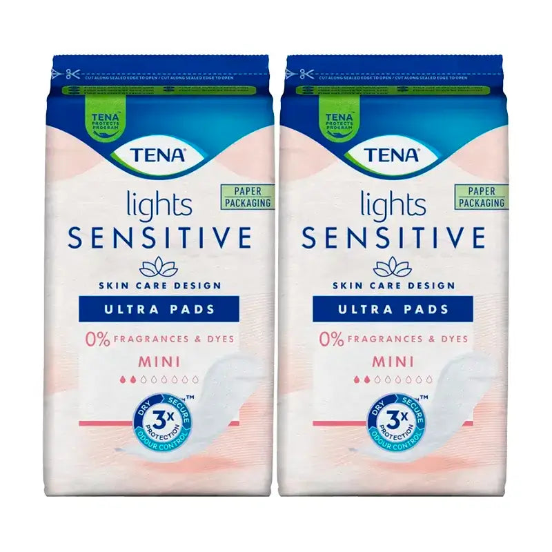 TENA Lights sensitive Mini Ultra 2 X 20 unidades - recomendado para a menopausa