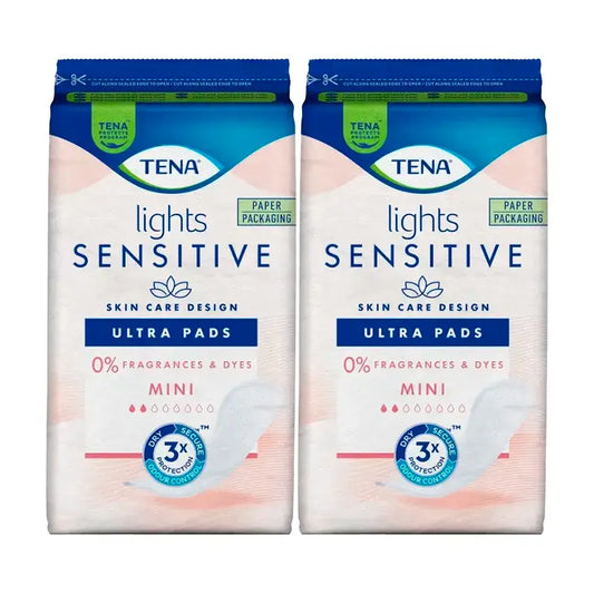 TENA Lights sensitive Mini Ultra 2 X 20 unidades - recomendado para a menopausa