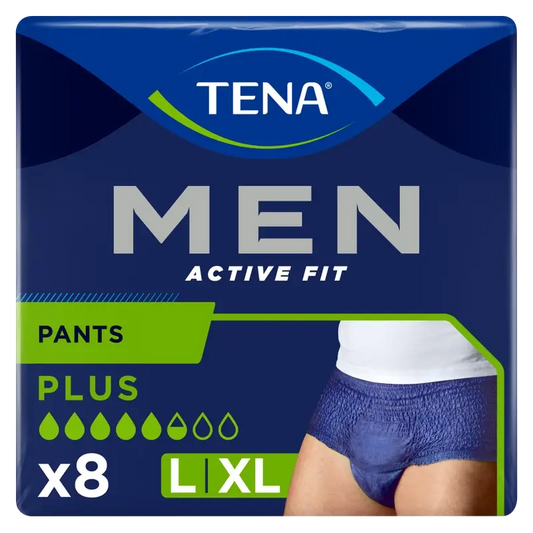 Tena Men Pants Active Tamanho L-XL, 8 unidades.