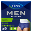Tena Men Pants Active Tamanho S-M, 9 unidades.
