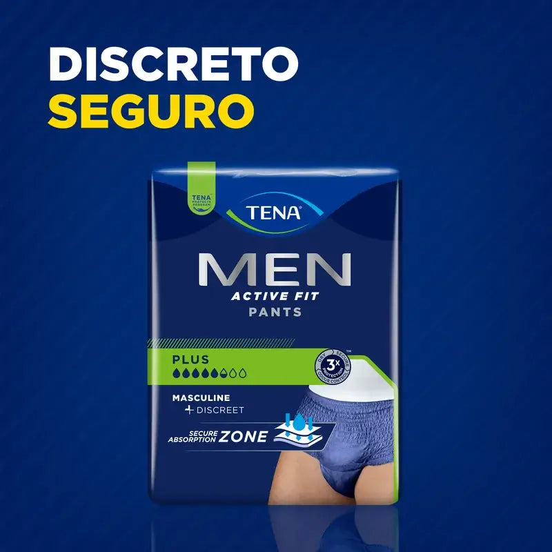 Tena Men Pants Active Tamanho S-M, 9 unidades.