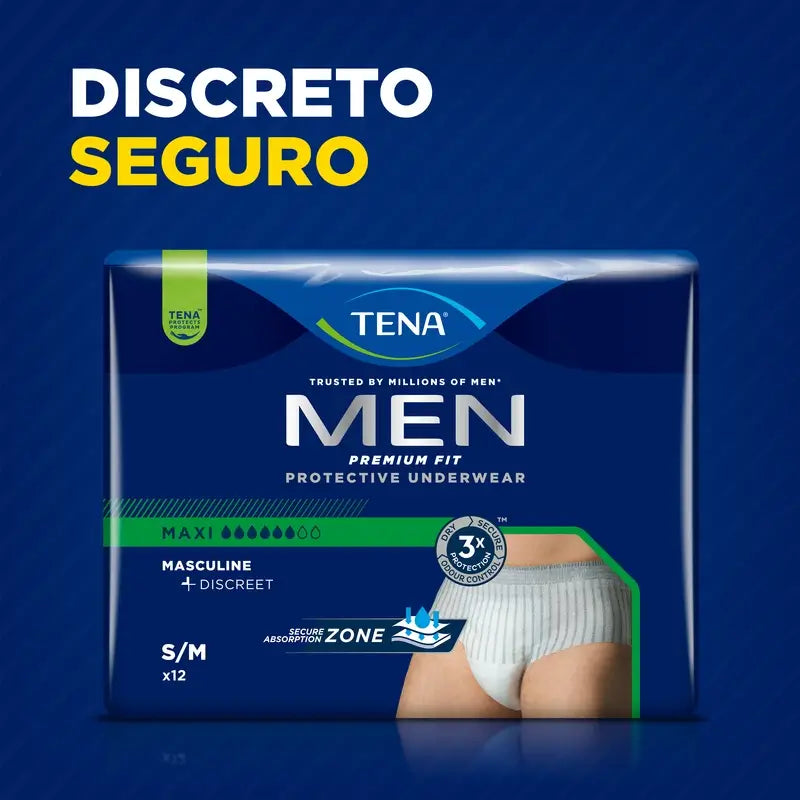 Tena Men Pants Premium Fit Tamanho L-XL, 10 unidades.
