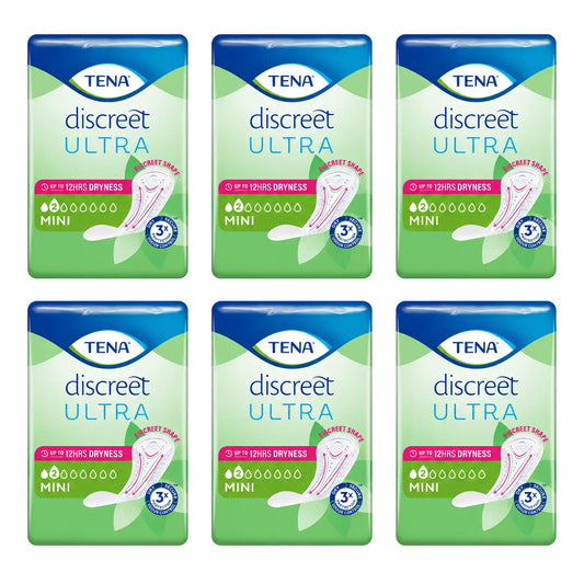 TENA Discreet Mini Pack, 6 x 20 unidades