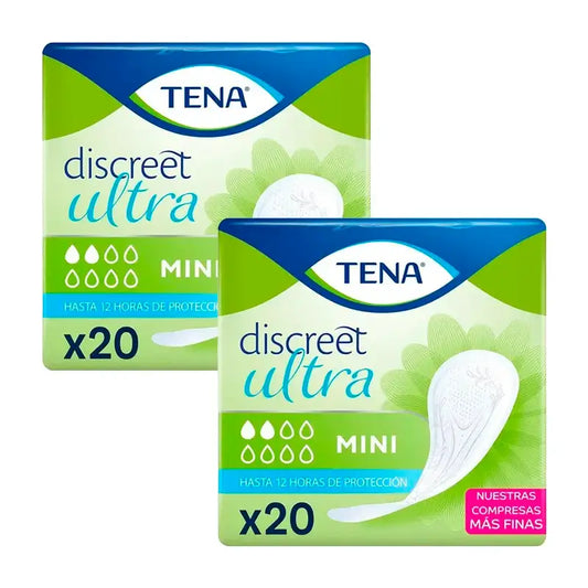 Tena Pack Lady Mini, 2 X 20 unidades.