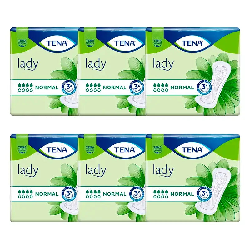 TENA Lady Normal Pack, 6 x 24 unidades