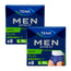 Tena Pack Calças Masculinas Activas Tamanho L-XL, 2 X 8 unidades
