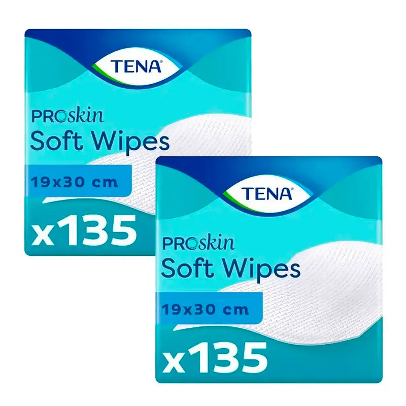 Tena Pack Proskin Toalhetes Secos, 2 X 135 unidades