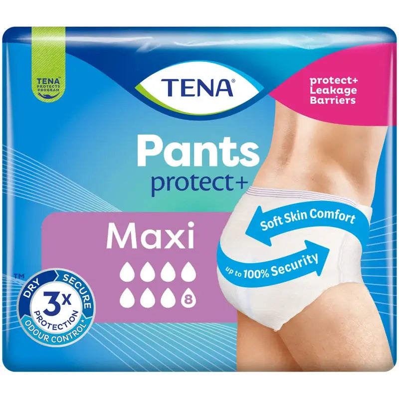 Tena Pants Maxi Tamanho M, 10 unidades