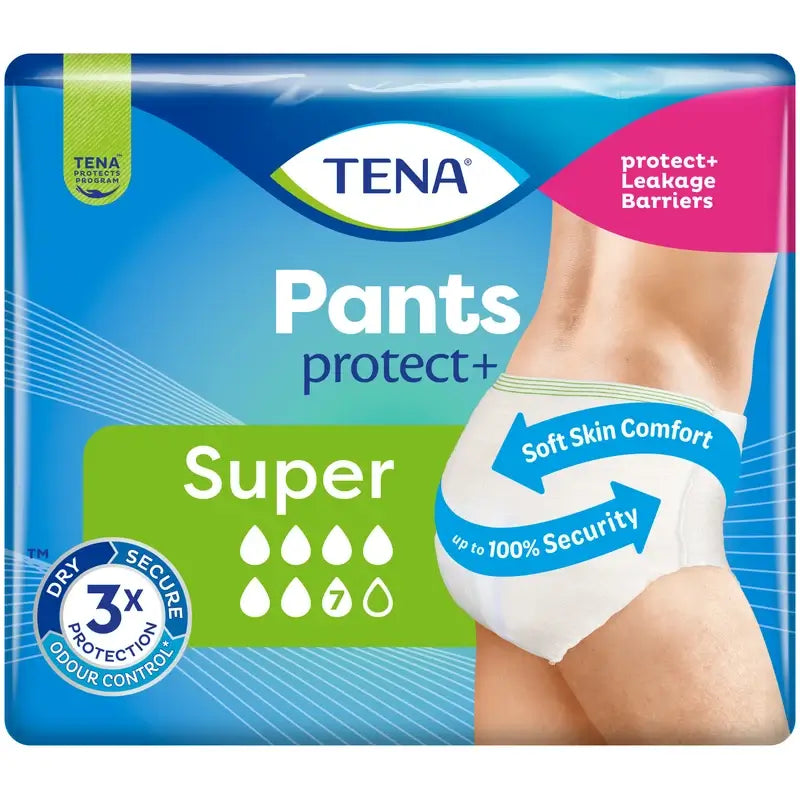 Tena Pants Absorbent Incontinence Absorbent Pants Light Urine Super Large Size, 12 unidades