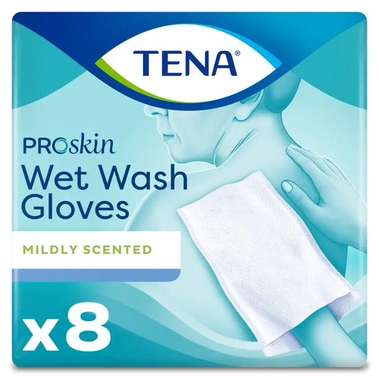 Tena Proskin Luvas húmidas, 8 peças