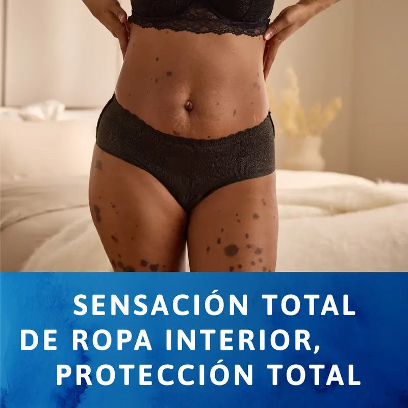 Tena Silhouette Black Cintura Baixa Grande , 10 unidades