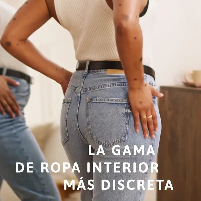 Tena Silhouette Preto Cintura Baixa Média , 12 unidades