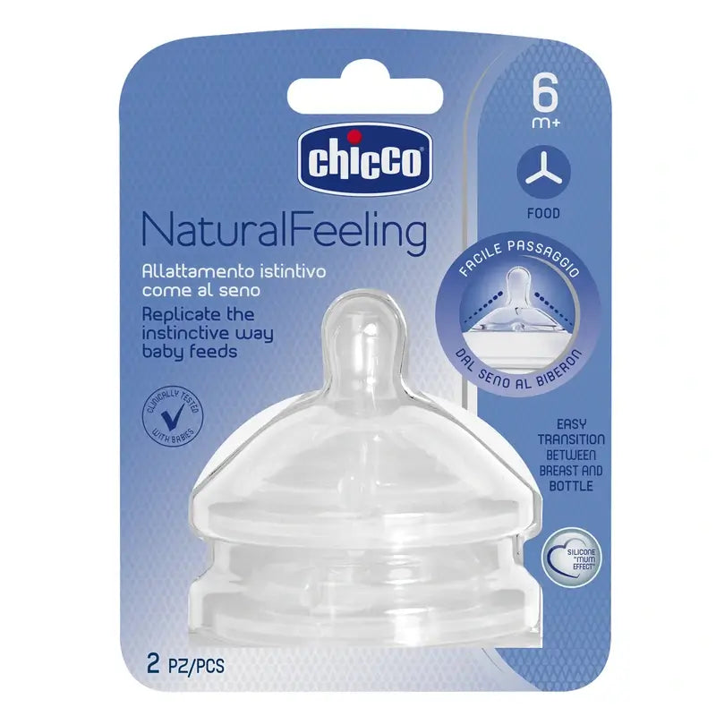 Chicco Naturalfeeling Tetina 2 Unidades 6 M+