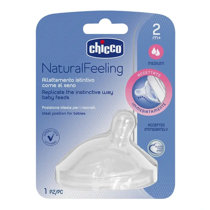 Chicco Naturalfeeling Teat Medium Flow Teat 1 Unidade 2M+