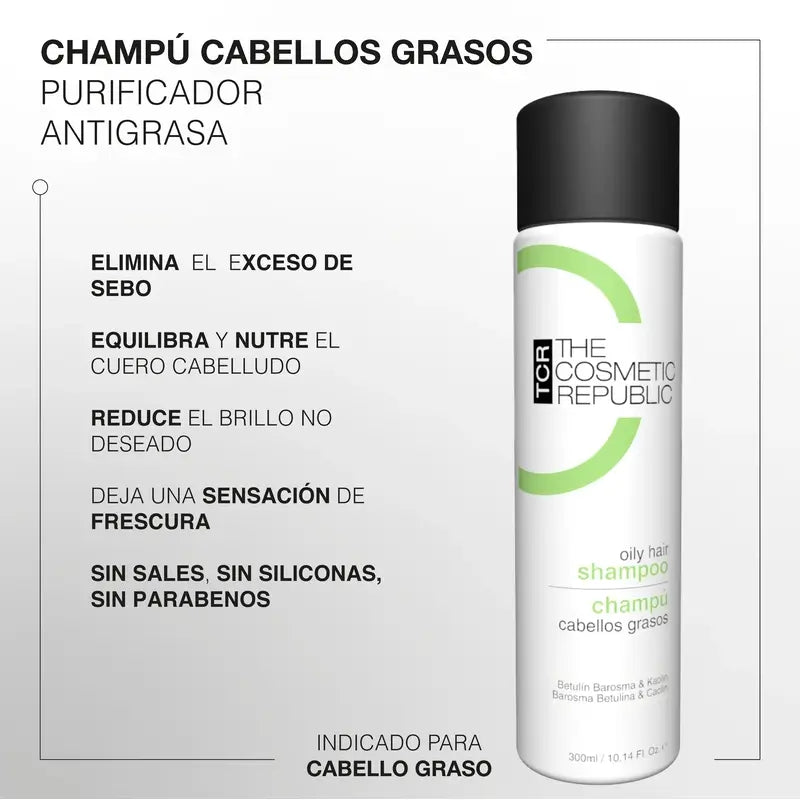 The Cosmetic Republic Champô para Cabelos Oleosos, 300 ml
