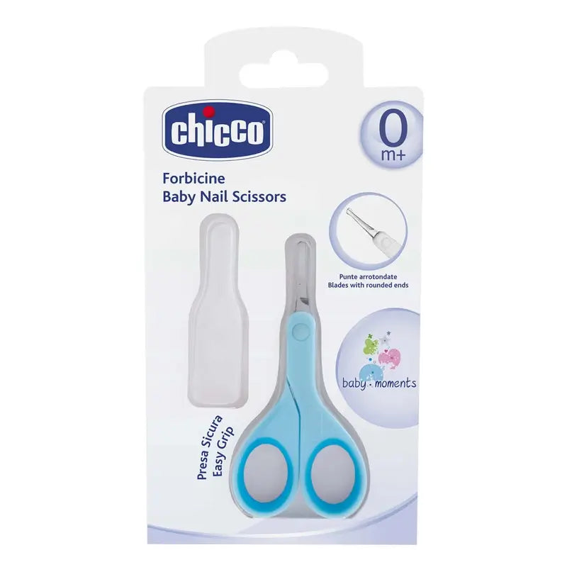 Tesoura Chicco Safety Edge Azul