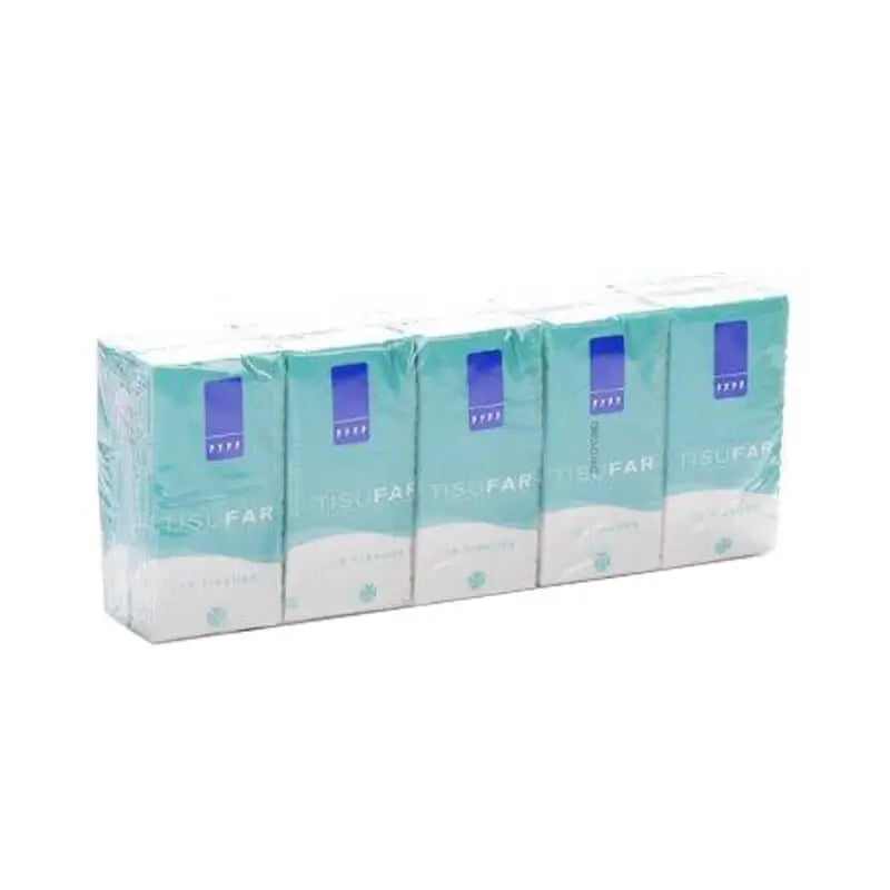 LENÇOS DE BOLSO TISUFAR 3 CAMADAS 10 UNIDADES