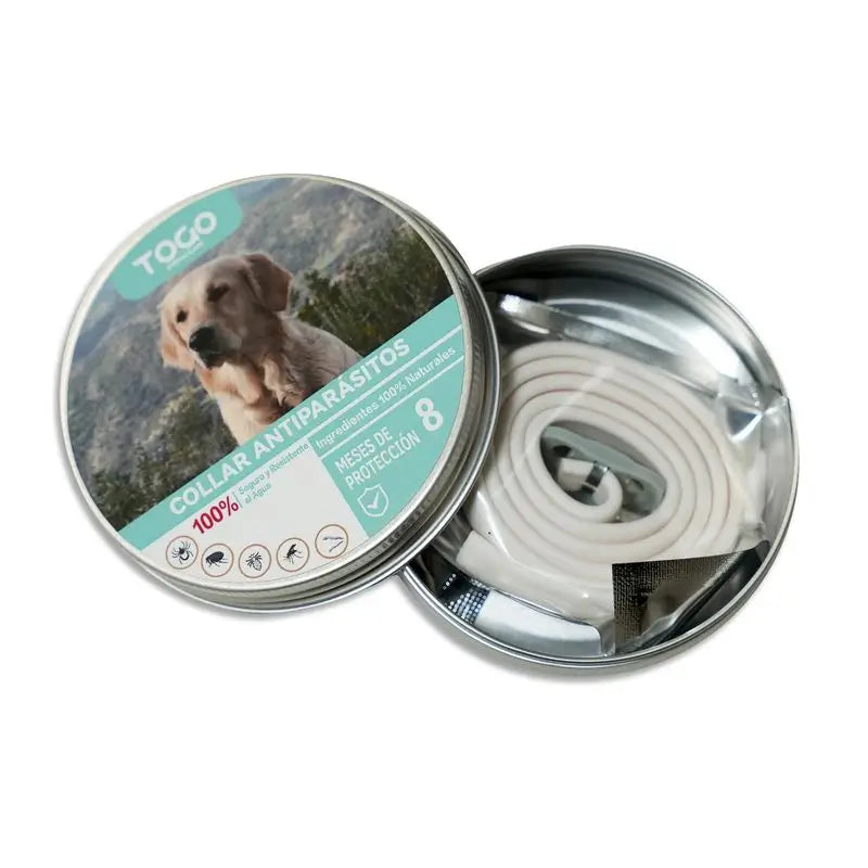 Coleira repelente anti-pulgas Togo para cães de todos os tamanhos - Branca