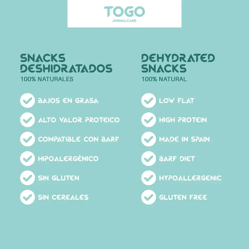 Snacks de Medalhão de Porco Togo, 60 gramas