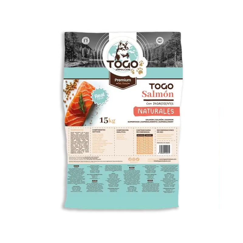 Togo Salmon Alimento seco, 15 kg