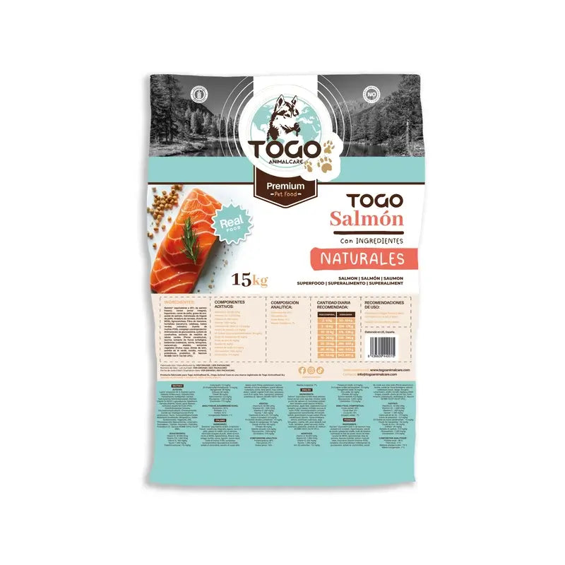 Togo Salmon Alimento seco, 15 kg