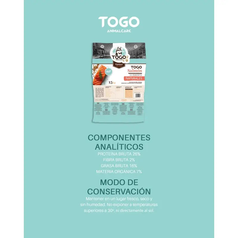 Togo Salmon Alimento seco, 15 kg
